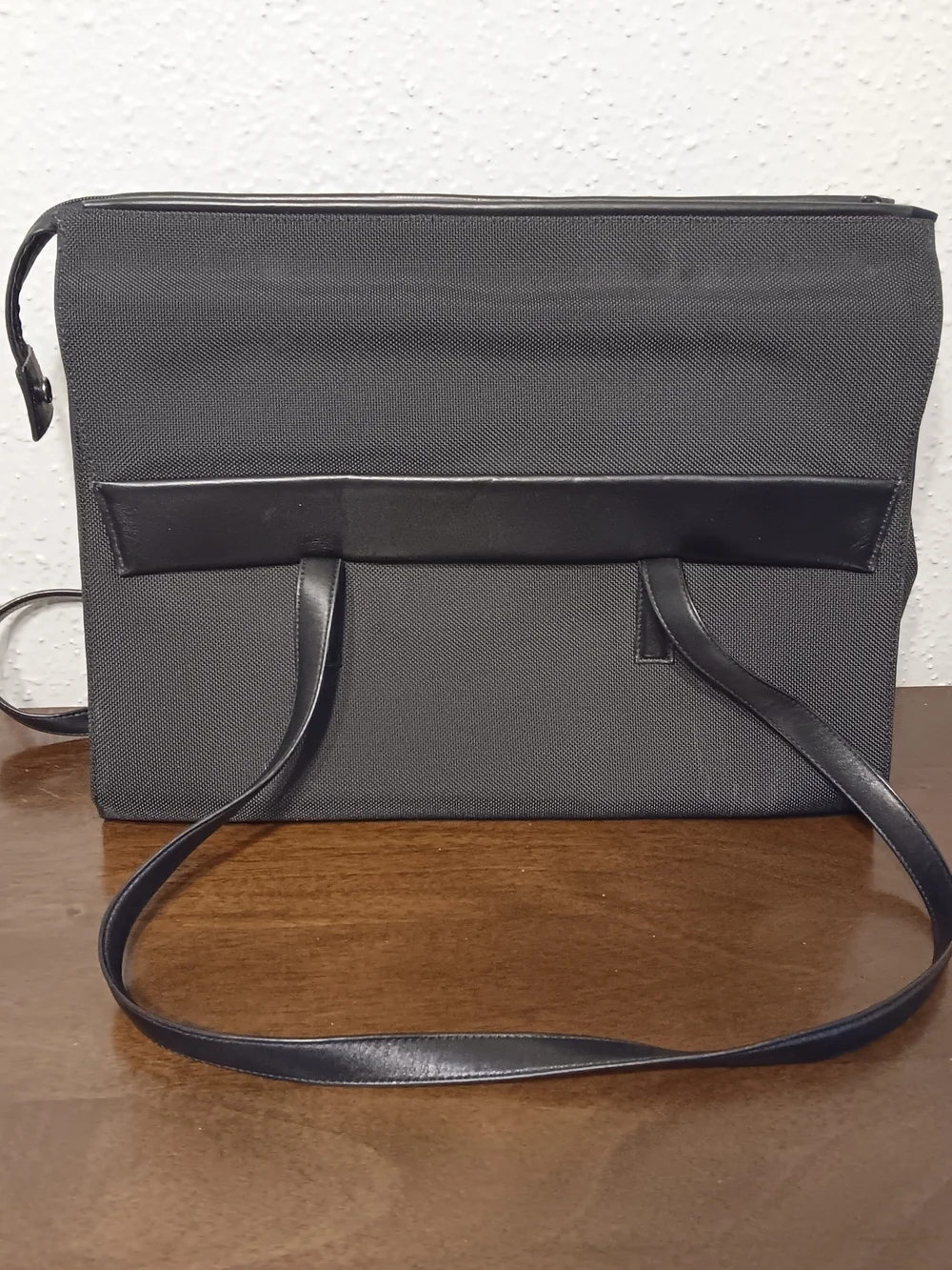 Tumi Alpha Ballistic Nylon and Leather Brief Travel Tote Bag
